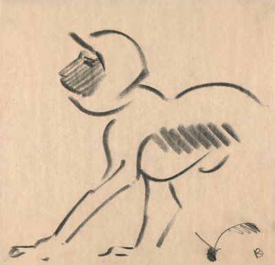 Kauernder Affe von Henri Gaudier Brzeska