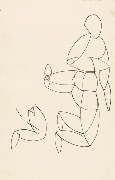 Figurenstudie von Henri Gaudier Brzeska