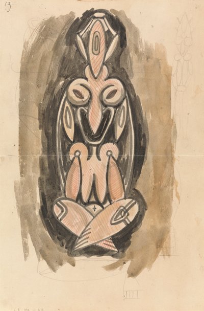 Studie für eine Skulpturale Säule von Henri Gaudier Brzeska