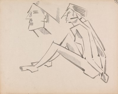 Zwei Figurenstudien von Henri Gaudier Brzeska
