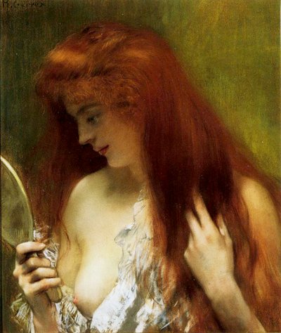 Mädchen mit roten Haaren von Henri Gervex