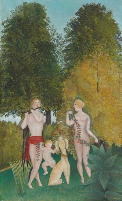 Glückliches Quartett von Henri J.F. Rousseau