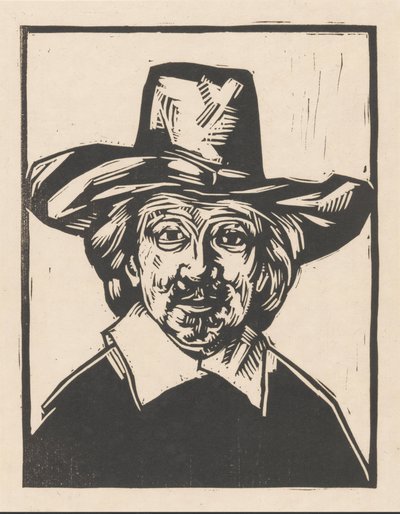 Mann mit Hut von Henri Jonas