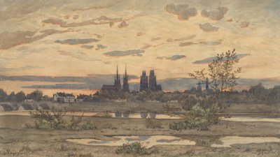 Eine Ansicht von Moulins, ca. 1850-60 von Henri Joseph Harpignies