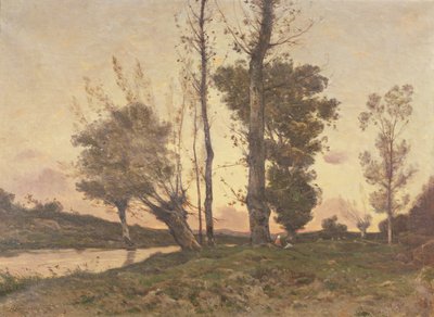 Landschaft mit einem Bach von Henri Joseph Harpignies