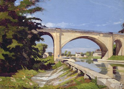 Le Pont Canal a Briare, 1888 von Henri Joseph Harpignies