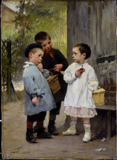 Gib mir einen Bissen, 1883 von Henri Jules Jean Geoffroy