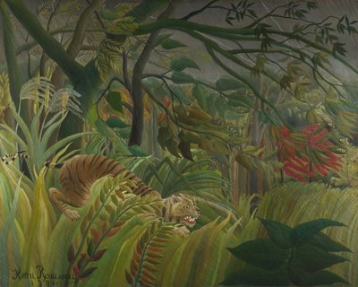 Überrascht!, 1891 von Henri Julien Félix Rousseau