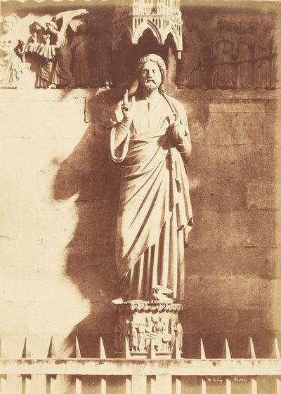 Statue von Christus, Kathedrale von Reims von Henri Le Secq