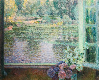 Fenster am Fluss von Henri Le Sidaner