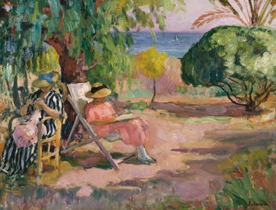 Frauen beim Nähen von Henri Lebasque