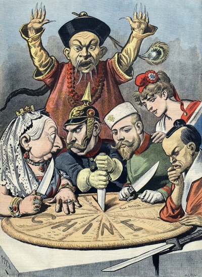China-Imperialismus-Karikatur von Henri Meyer