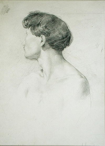 Mann im Profil von Henri Michel Antoine Chapu