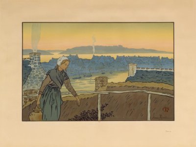 Loguivy am Abend von Henri Rivière
