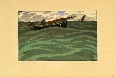 Fischer auf See (Loguivy) von Henri Rivière