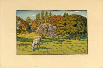 Petit bois au Béret (Douarnenez) von Henri Rivière