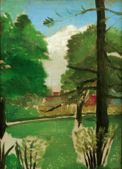 Skizze, Blick auf den Parc Montsouris von Henri Rousseau