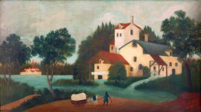 Das Gespann vor der Mühle von Henri Rousseau
