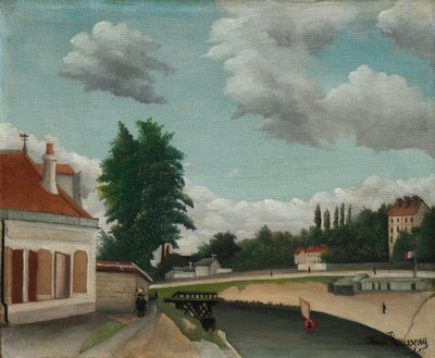 Vororte von Paris von Henri Rousseau