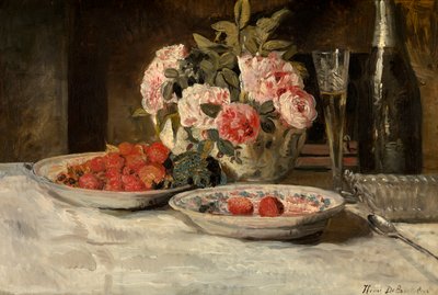 Erdbeeren mit Champagner von Henri de Braekeleer