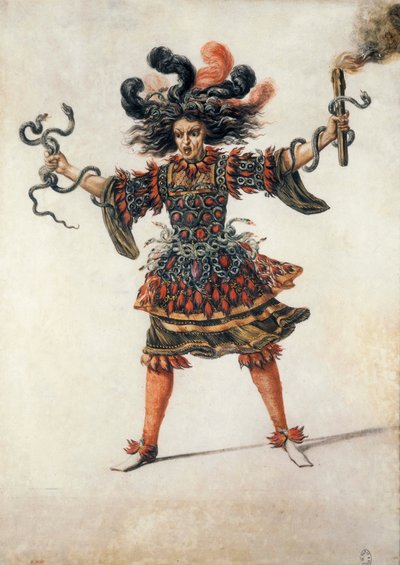 Ballettkostüm der Wut von Henri de Gissey
