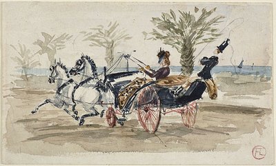 Die Promenade des Anglais in Nizza von Henri de Toulouse Lautrec