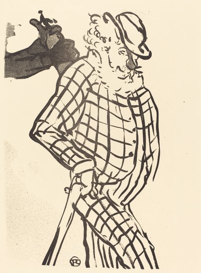Amerikanischer Sänger, Chanteur américain, 1893 von Henri de Toulouse Lautrec