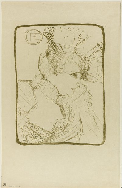 Büste von Mademoiselle Marcelle Lender von Henri de Toulouse Lautrec