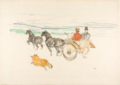 Doppelgeschirr von Henri de Toulouse Lautrec