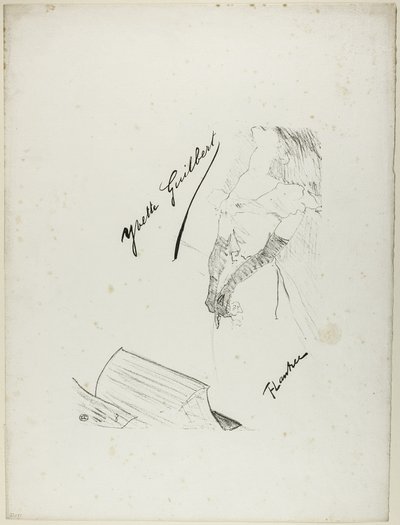 Frontispiz für Yvette Guilbert von Henri de Toulouse Lautrec