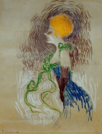 Junge Frau mit Handschuhen von Henri de Toulouse Lautrec