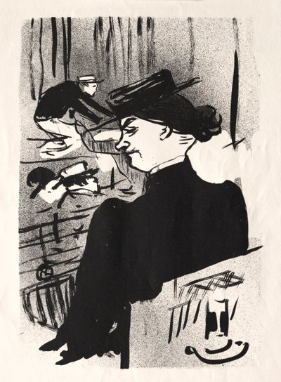 Le Café-concert: Eine Zuschauerin von Henri de Toulouse Lautrec