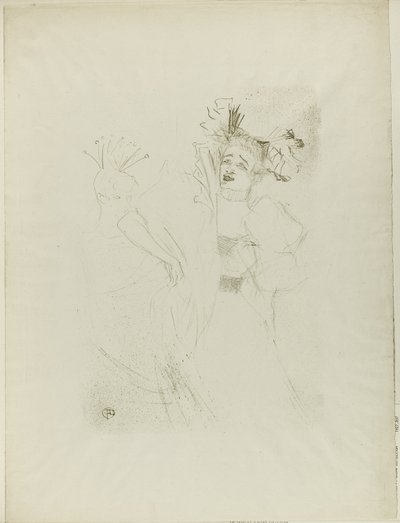 Lender in Chilpéric, Frontalansicht von Henri de Toulouse Lautrec