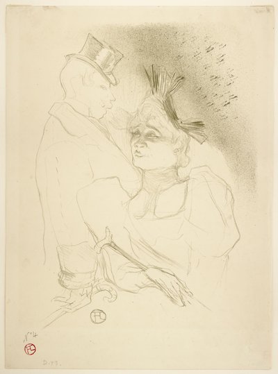 Mademoiselle Lender und Baron von Henri de Toulouse Lautrec