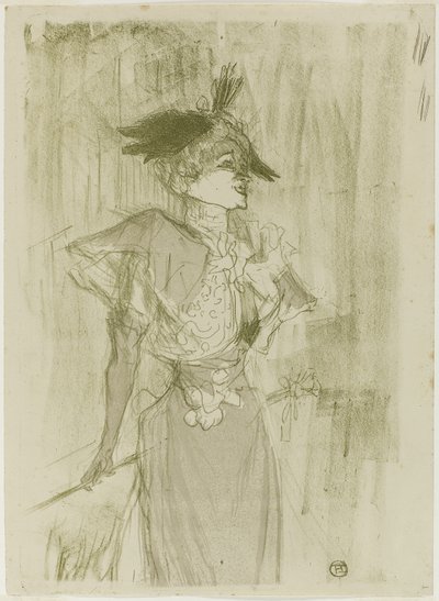 Mademoiselle Marcelle Lender, stehend von Henri de Toulouse Lautrec