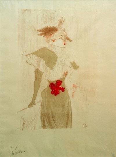 Mademoiselle Marcelle Lender, stehend von Henri de Toulouse Lautrec