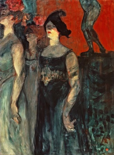 Messaline zwischen zwei Darstellern von Henri de Toulouse Lautrec