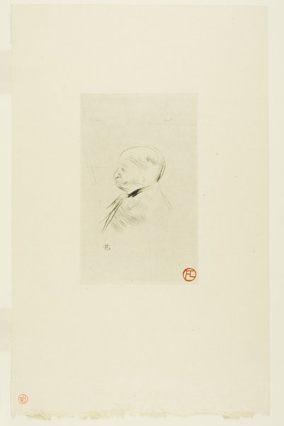 Porträt eines Mannes von Henri de Toulouse Lautrec