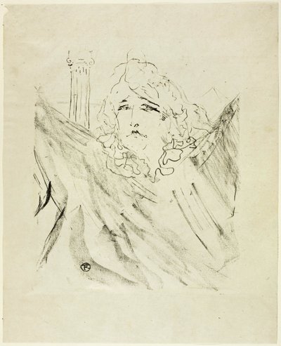 Sarah Bernhardt, aus Treize Lithographies von Henri de Toulouse Lautrec