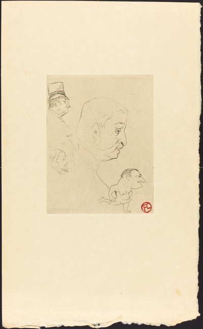 Skizze Croquis von Henri de Toulouse Lautrec