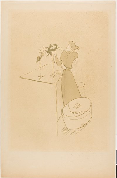 Die Modistin, Renée Vert von Henri de Toulouse Lautrec