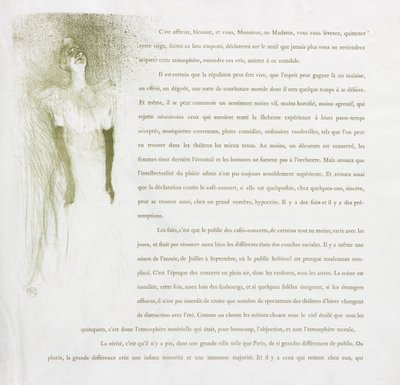 Yvette Guilbert - Französische Serie: Nr. 3 von Henri de Toulouse Lautrec