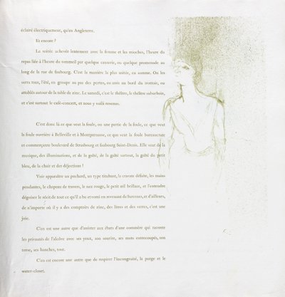 Yvette Guilbert - Französische Serie: Nr. 9 von Henri de Toulouse Lautrec