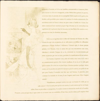 Yvette Guilbert von Henri de Toulouse Lautrec
