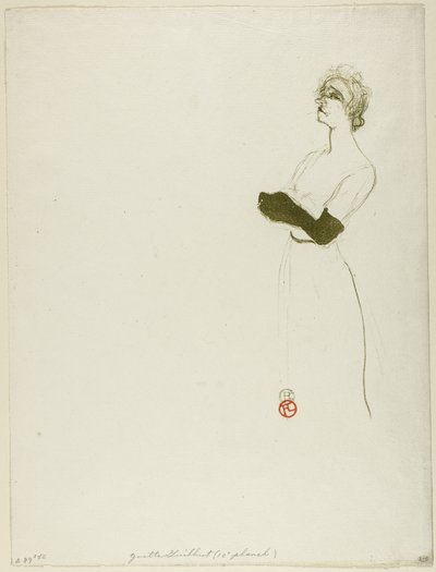 Yvette Guilbert von Henri de Toulouse Lautrec