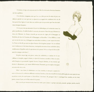 Yvette Guilbert von Henri de Toulouse Lautrec