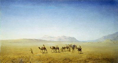 Eine arabische Karawane in der Wüste von Henrik Ankarcrona