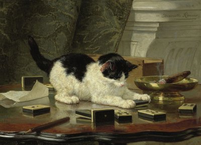 Katzenspiel, ca. 1860-1870 von Henriëtte Ronner Knip