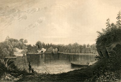 Uckfield-See, 1835 von Henry Alexander Ogg