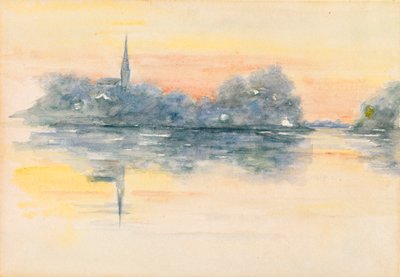 Kirche und See von Henry Bacon